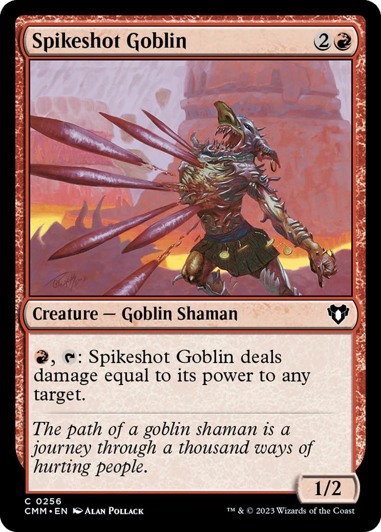 Spikeshot Goblin (CMM-256) - Commander Masters Foil - Premium MTG Single from Wizards of the Coast - Just $0.25! Shop now at Game Crave Tournament Store