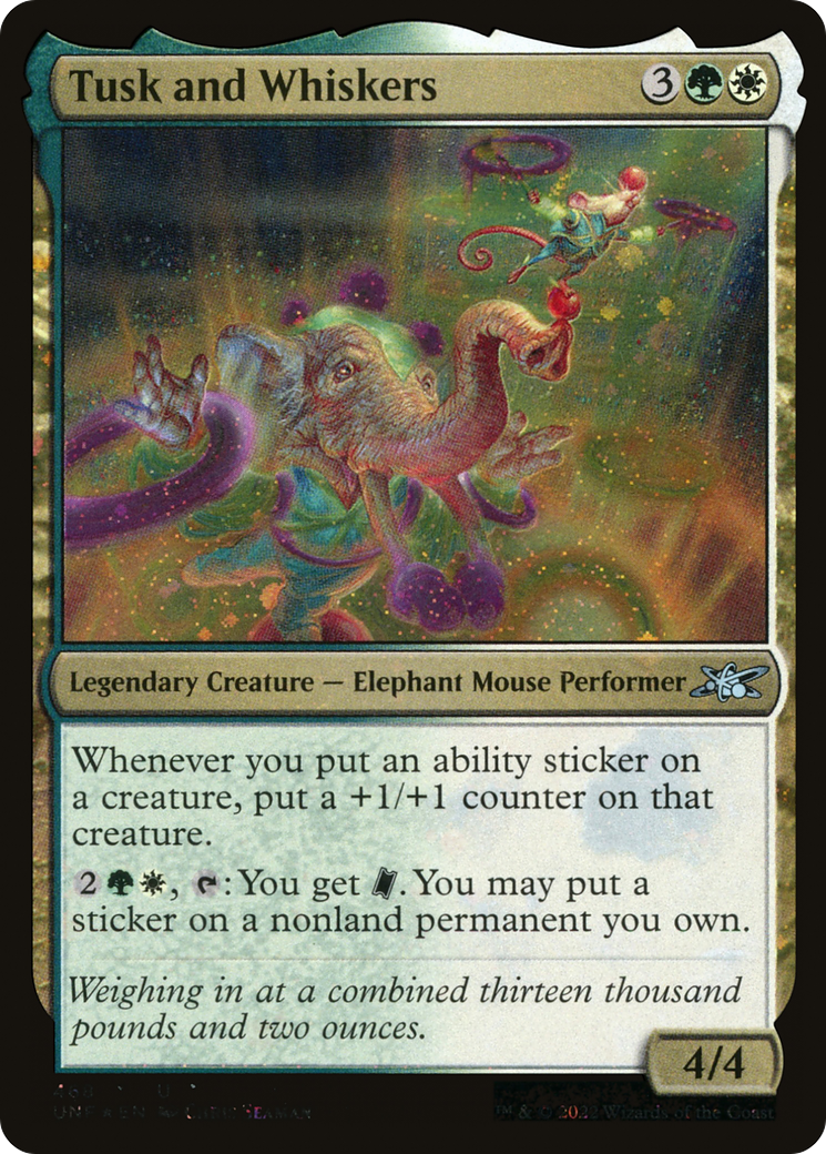 Tusk and Whiskers (UNF-468) - Unfinity Foil - Premium MTG Single from Wizards of the Coast - Just $0.08! Shop now at Game Crave Tournament Store