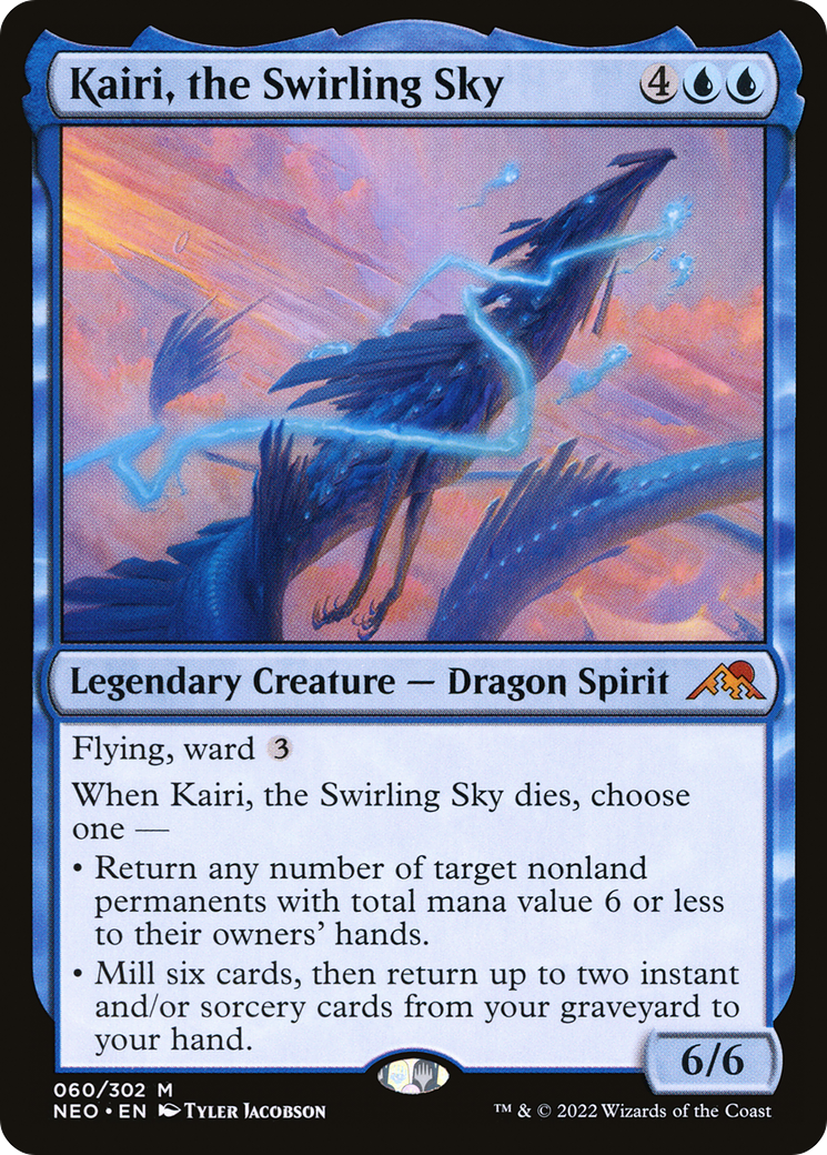 Kairi, the Swirling Sky (NEO-060) - Kamigawa: Neon Dynasty Foil - Premium MTG Single from Wizards of the Coast - Just $0.25! Shop now at Game Crave Tournament Store