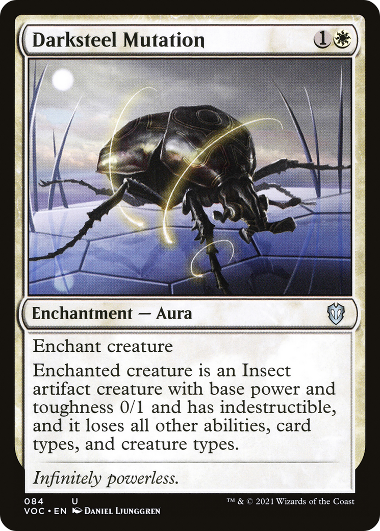 Darksteel Mutation (VOC-084) - Crimson Vow Commander - Premium MTG Single from Wizards of the Coast - Just $1.42! Shop now at Game Crave Tournament Store