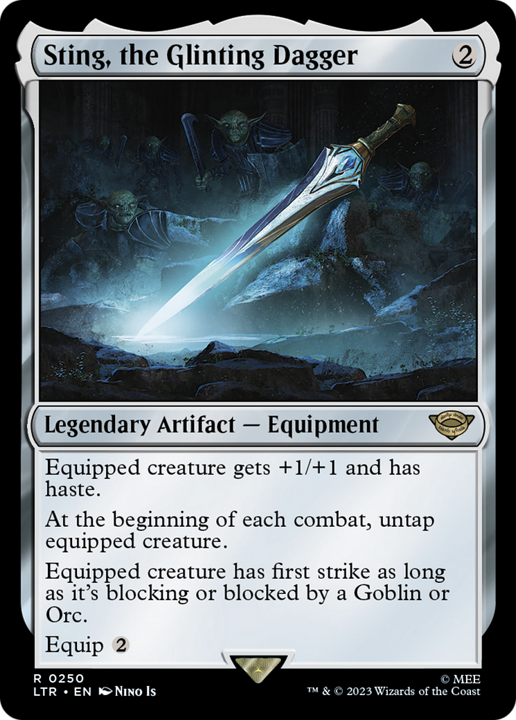 Sting, the Glinting Dagger (LTR-250) - The Lord of the Rings: Tales of Middle-earth - Premium MTG Single from Wizards of the Coast - Just $0.81! Shop now at Game Crave Tournament Store