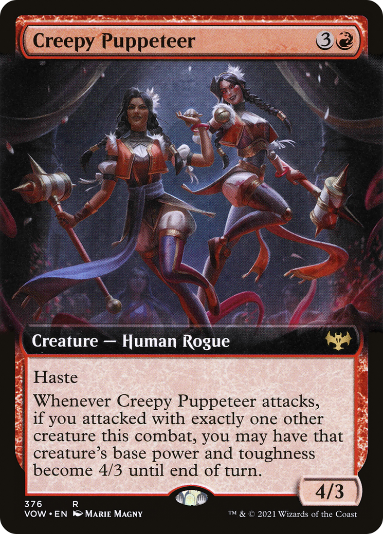 Creepy Puppeteer (VOW-376) - Innistrad: Crimson Vow: (Extended Art) Foil - Premium MTG Single from Wizards of the Coast - Just $0.25! Shop now at Game Crave Tournament Store