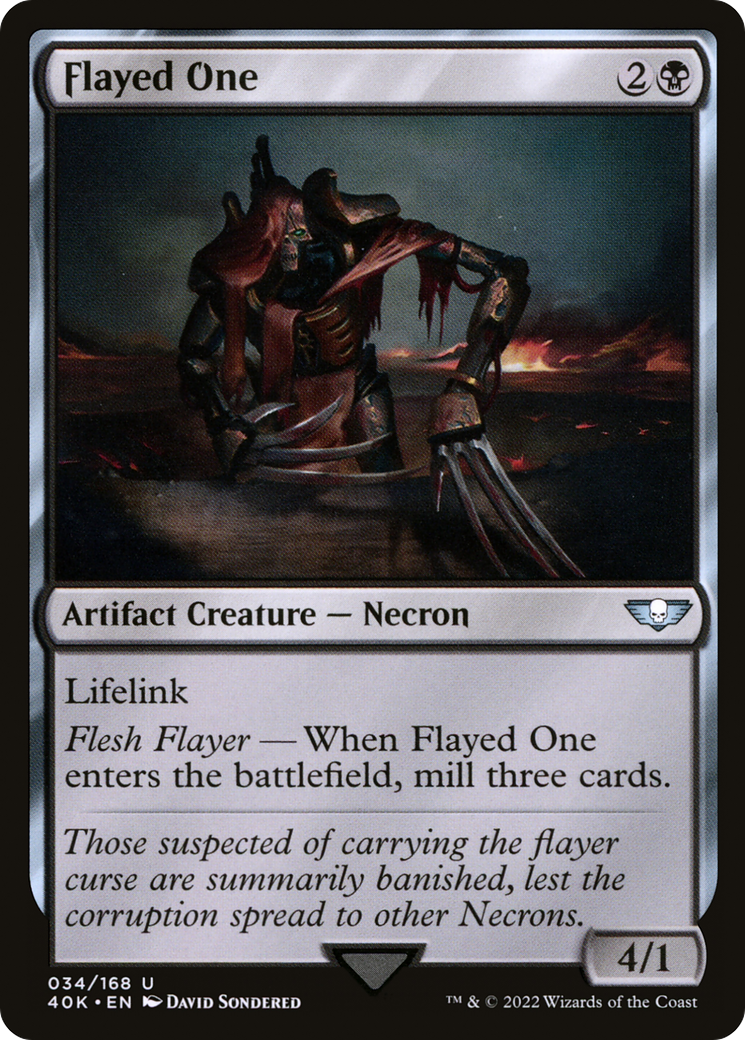Flayed One (40K-034) - Warhammer 40,000 Commander - Premium MTG Single from Wizards of the Coast - Just $0.08! Shop now at Game Crave Tournament Store