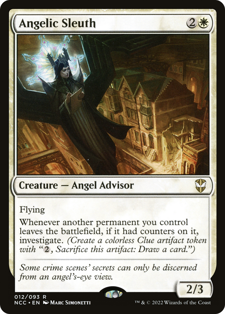 Angelic Sleuth (NCC-012) - New Capenna Commander - Premium MTG Single from Wizards of the Coast - Just $0.35! Shop now at Game Crave Tournament Store
