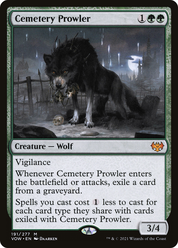 Cemetery Prowler (VOW-191) - Innistrad: Crimson Vow - Premium MTG Single from Wizards of the Coast - Just $0.89! Shop now at Game Crave Tournament Store