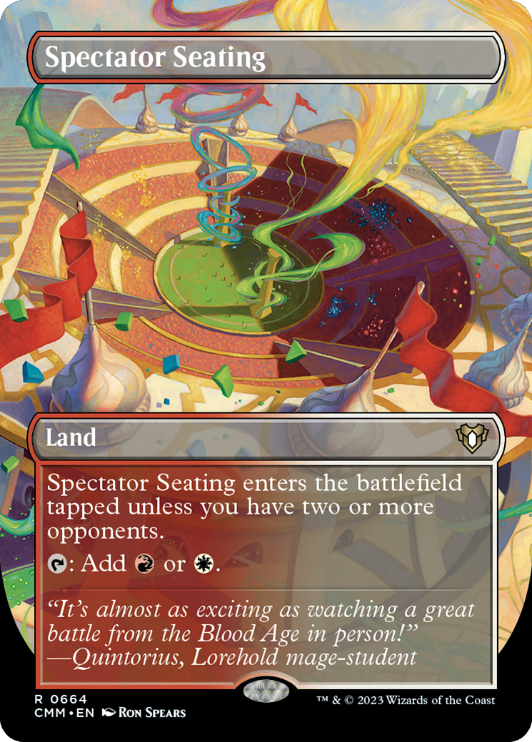 Spectator Seating (CMM-664) - Commander Masters (Borderless) - Premium MTG Single from Wizards of the Coast - Just $11.87! Shop now at Game Crave Tournament Store