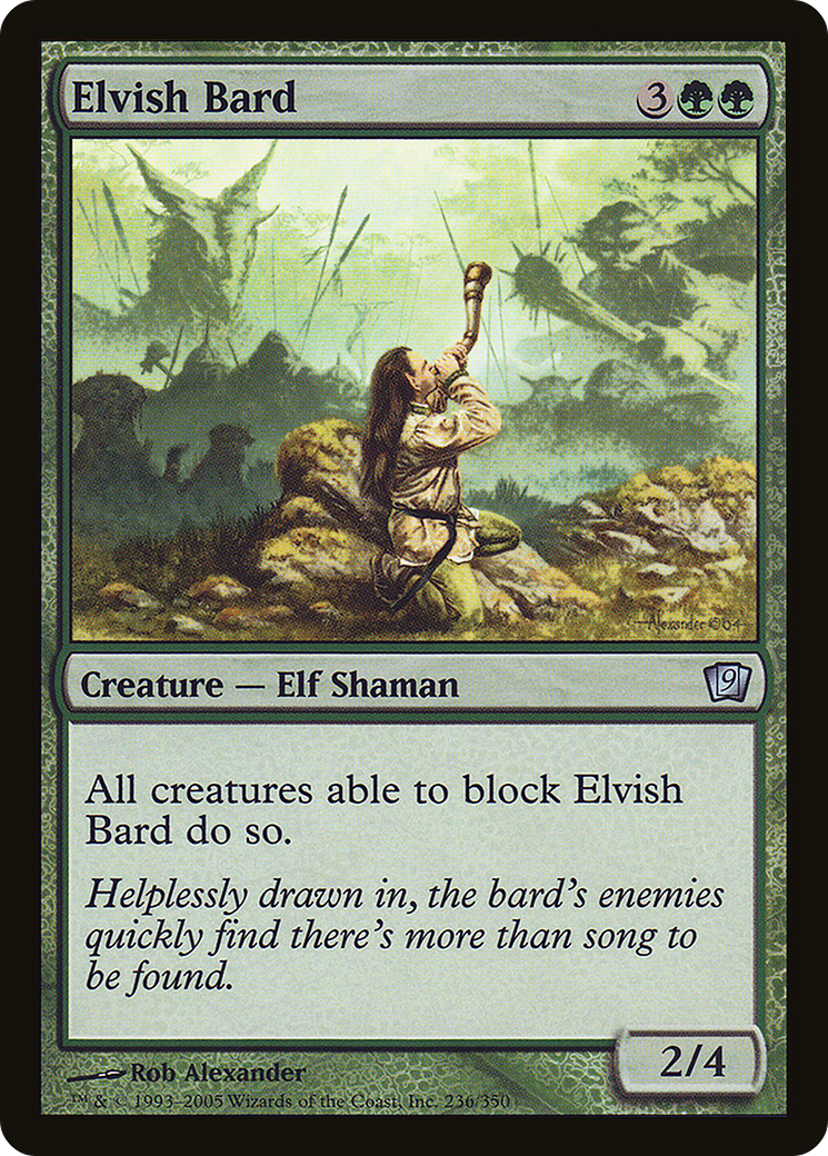 Elvish Bard (9ED-236★) - Ninth Edition Foil - Premium MTG Single from Wizards of the Coast - Just $0.50! Shop now at Game Crave Tournament Store