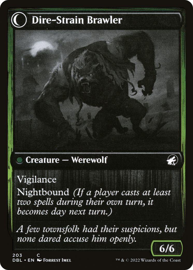 Tireless Hauler // Dire-Strain Brawler (DBL-203) - Innistrad: Double Feature: (Double Faced Transform) Foil - Premium MTG Single from Wizards of the Coast - Just $0.08! Shop now at Game Crave Tournament Store