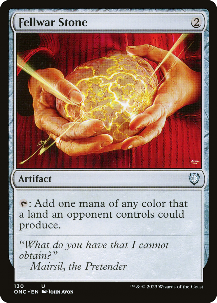Fellwar Stone (ONC-130) - Phyrexia: All Will Be One Commander - Premium MTG Single from Wizards of the Coast - Just $0.76! Shop now at Game Crave Tournament Store