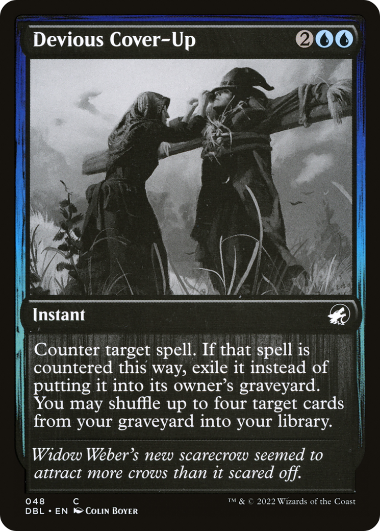 Devious Cover-Up (DBL-048) - Innistrad: Double Feature - Premium MTG Single from Wizards of the Coast - Just $0.08! Shop now at Game Crave Tournament Store