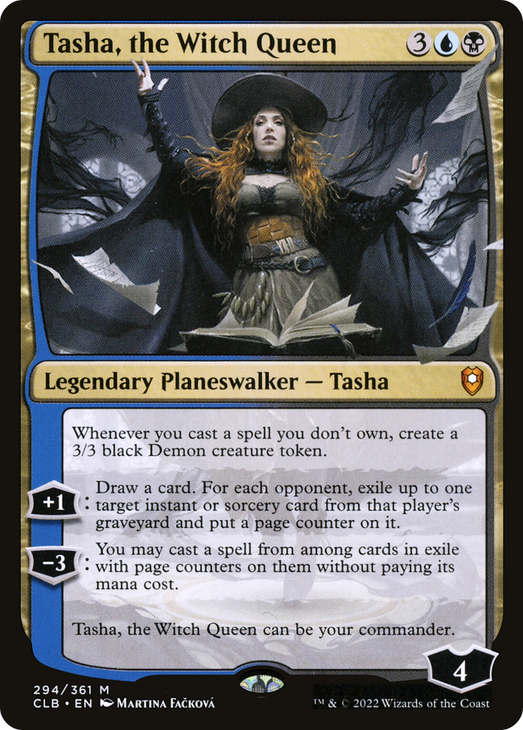 Tasha, the Witch Queen (CLB-294) - Commander Legends: Battle for Baldur's Gate - Premium MTG Single from Wizards of the Coast - Just $0.94! Shop now at Game Crave Tournament Store