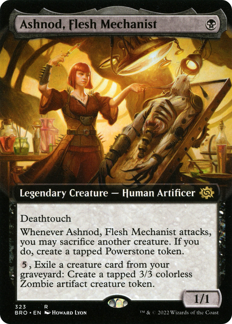 Ashnod, Flesh Mechanist (BRO-323) - The Brothers' War: (Extended Art) Foil - Premium MTG Single from Wizards of the Coast - Just $0.12! Shop now at Game Crave Tournament Store