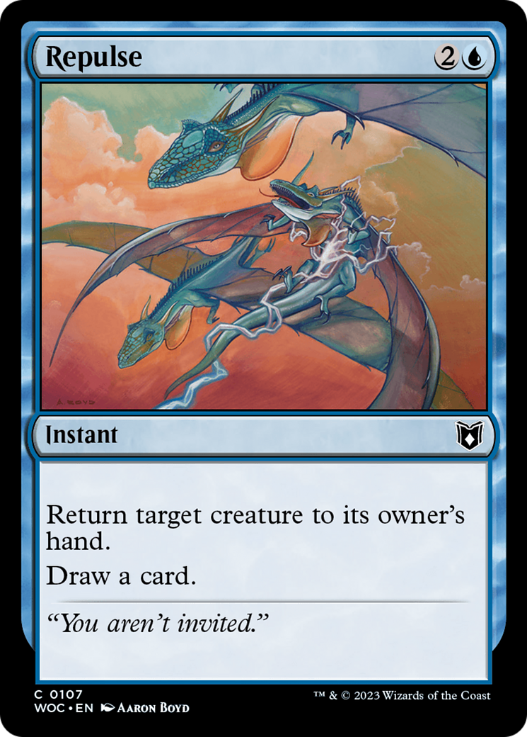 Repulse (WOC-107) - Wilds of Eldraine Commander - Premium MTG Single from Wizards of the Coast - Just $0.08! Shop now at Game Crave Tournament Store