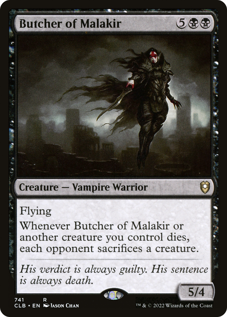 Butcher of Malakir (CLB-741) - Commander Legends: Battle for Baldur's Gate - Premium MTG Single from Wizards of the Coast - Just $0.34! Shop now at Game Crave Tournament Store