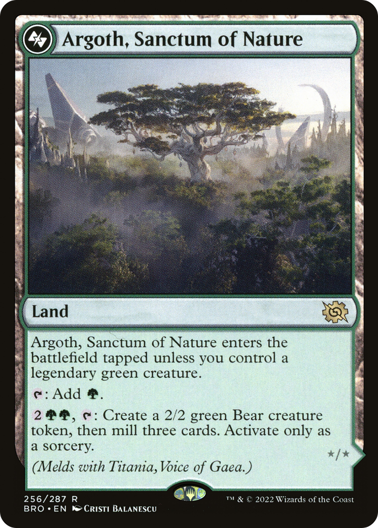 Argoth, Sanctum of Nature (BRO-256A) - The Brothers' War Foil - Premium MTG Single from Wizards of the Coast - Just $1.61! Shop now at Game Crave Tournament Store