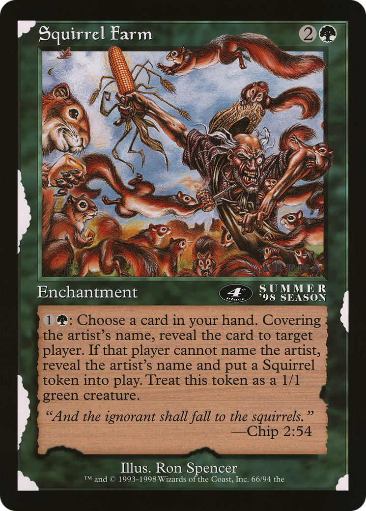 Squirrel Farm (OLEP-050) - Oversized League Prizes - Premium MTG Single from Wizards of the Coast - Just $0! Shop now at Game Crave Tournament Store