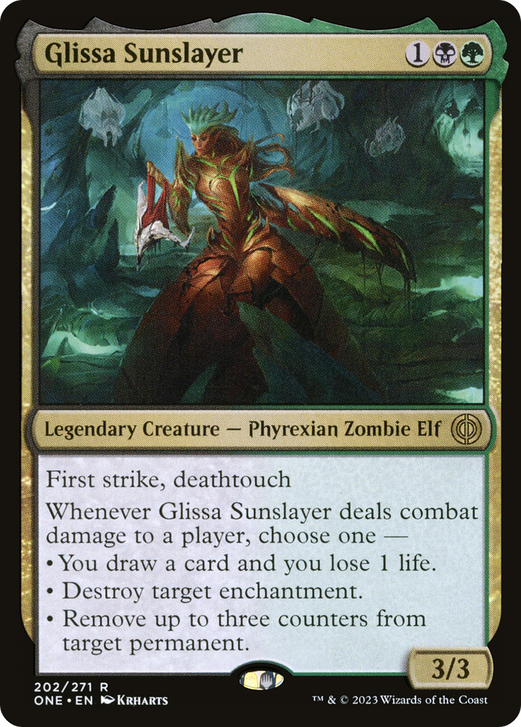 Glissa Sunslayer (ONE-202) - Phyrexia: All Will Be One - Premium MTG Single from Wizards of the Coast - Just $1.46! Shop now at Game Crave Tournament Store
