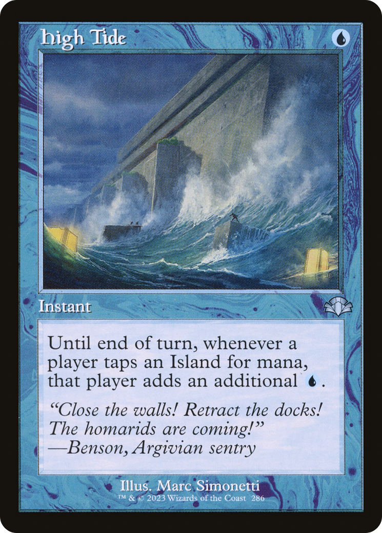 High Tide (DMR-286) - Dominaria Remastered Foil - Premium MTG Single from Wizards of the Coast - Just $3.32! Shop now at Game Crave Tournament Store