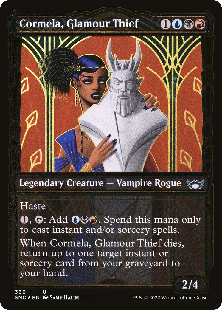 Cormela, Glamour Thief (SNC-366) - Streets of New Capenna: (Showcase) Foil - Premium MTG Single from Wizards of the Coast - Just $0.20! Shop now at Game Crave Tournament Store
