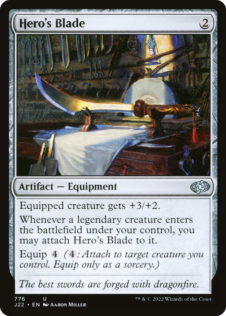 Hero's Blade (J22-776) - Jumpstart 2022 - Premium MTG Single from Wizards of the Coast - Just $0.25! Shop now at Game Crave Tournament Store