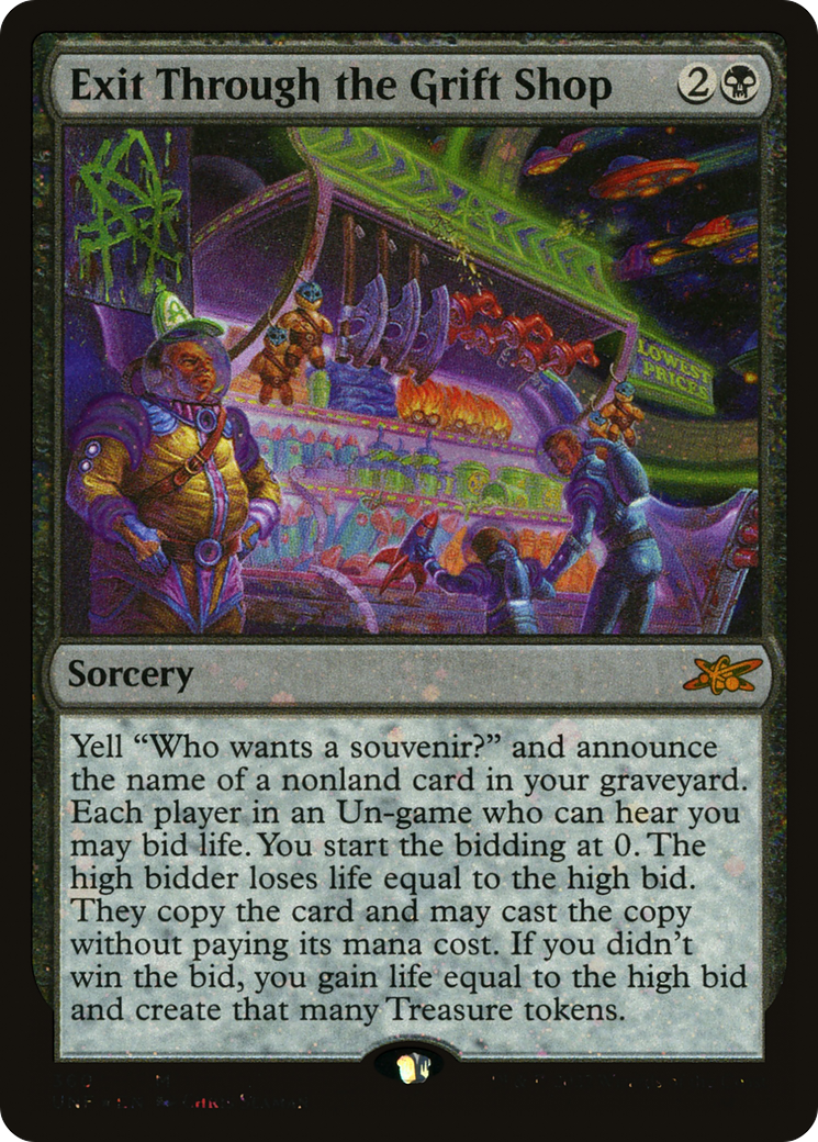 Exit Through the Grift Shop (UNF-360) - Unfinity Foil - Premium MTG Single from Wizards of the Coast - Just $0.24! Shop now at Game Crave Tournament Store