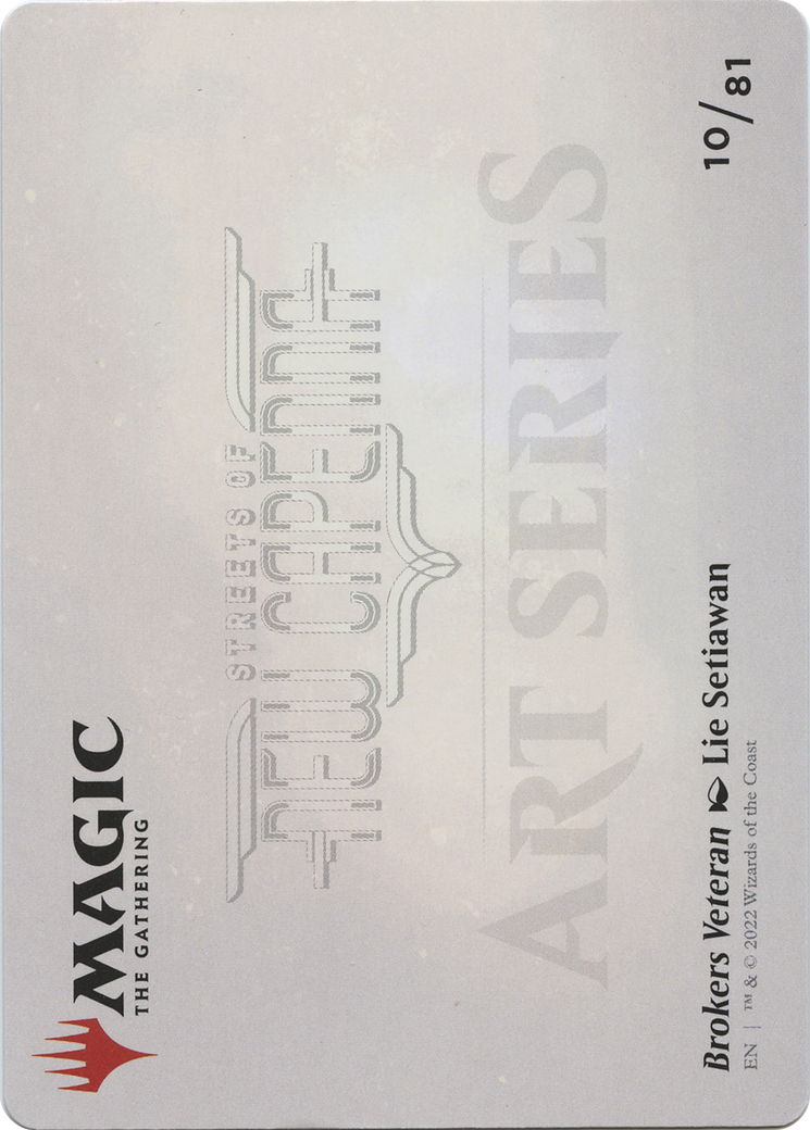 Brokers Veteran // Brokers Veteran (ASNC-010) - New Capenna Art Series (Borderless) - Premium MTG Single from Wizards of the Coast - Just $0! Shop now at Game Crave Tournament Store