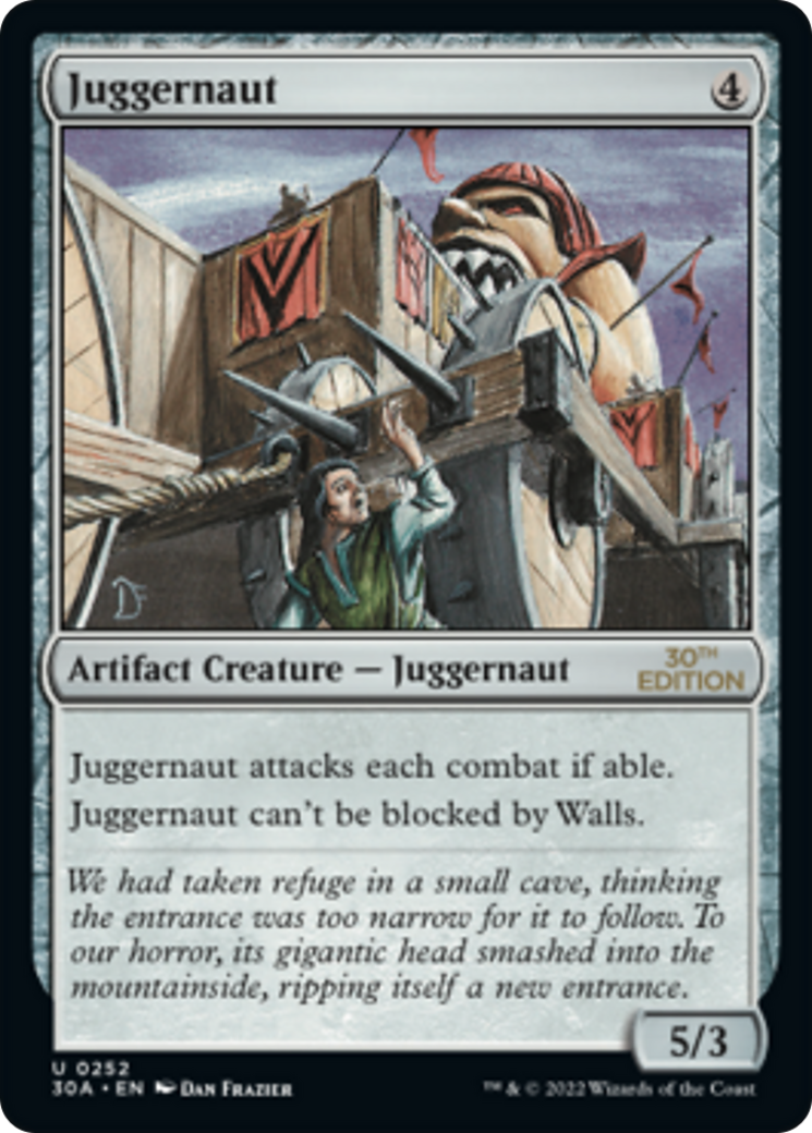 Juggernaut (30A-252) - 30th Anniversary Edition - Premium MTG Single from Wizards of the Coast - Just $0.62! Shop now at Game Crave Tournament Store