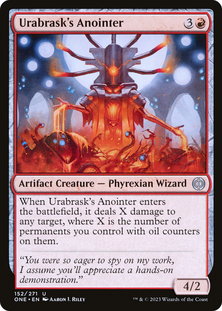 Urabrask's Anointer (ONE-152) - Phyrexia: All Will Be One Foil - Premium MTG Single from Wizards of the Coast - Just $0.25! Shop now at Game Crave Tournament Store