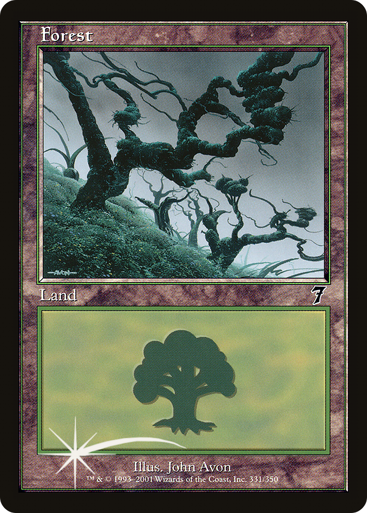 Forest (7ED-331★) - Seventh Edition Foil - Premium MTG Single from Wizards of the Coast - Just $17.22! Shop now at Game Crave Tournament Store