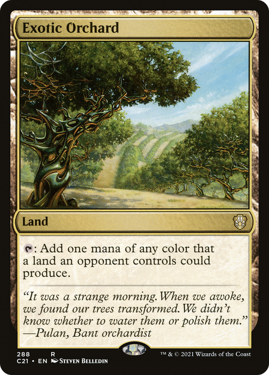 Exotic Orchard (C21-288) - Commander 2021 - Premium MTG Single from Wizards of the Coast - Just $0.08! Shop now at Game Crave Tournament Store