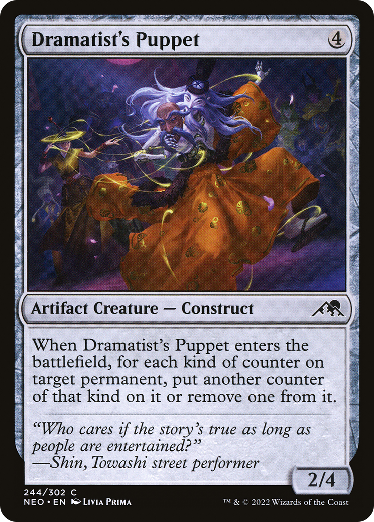 Dramatist's Puppet (NEO-244) - Kamigawa: Neon Dynasty - Premium MTG Single from Wizards of the Coast - Just $0.08! Shop now at Game Crave Tournament Store