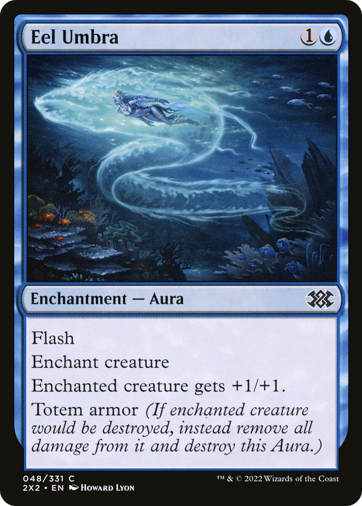 Eel Umbra (2X2-048) - Double Masters 2022 - Premium MTG Single from Wizards of the Coast - Just $0.25! Shop now at Game Crave Tournament Store