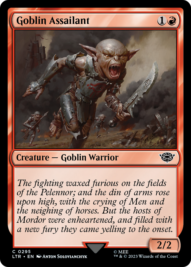 Goblin Assailant (LTR-295) - The Lord of the Rings: Tales of Middle-earth Foil - Premium MTG Single from Wizards of the Coast - Just $0.08! Shop now at Game Crave Tournament Store