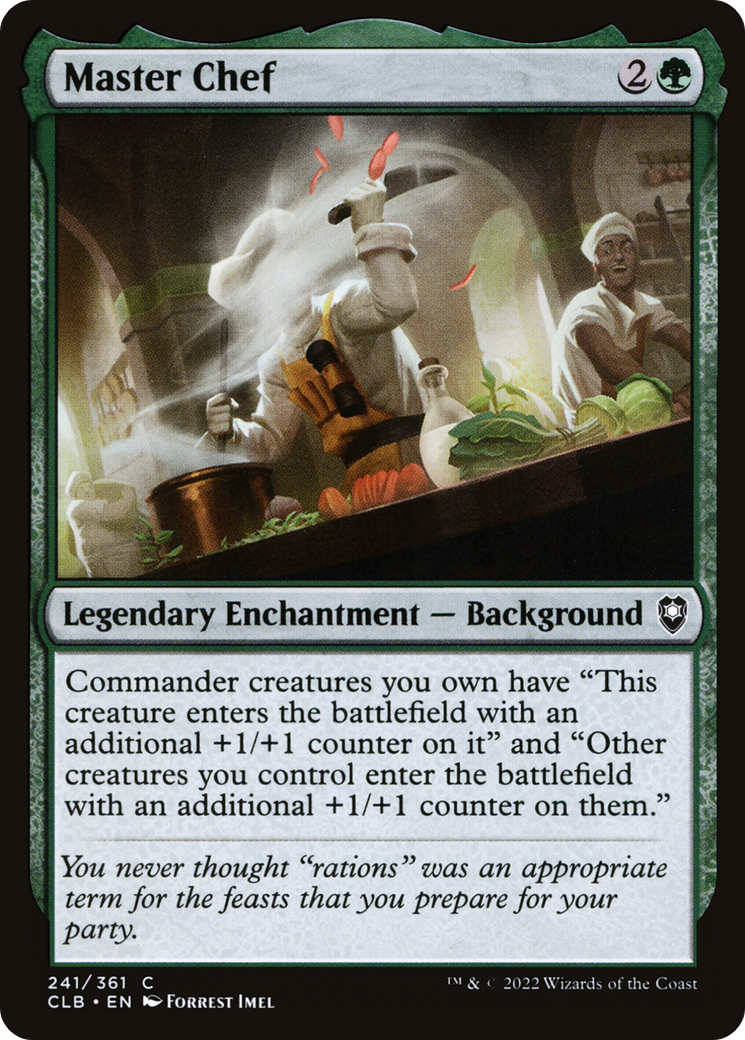 Master Chef (CLB-241) - Commander Legends: Battle for Baldur's Gate - Premium MTG Single from Wizards of the Coast - Just $0.25! Shop now at Game Crave Tournament Store
