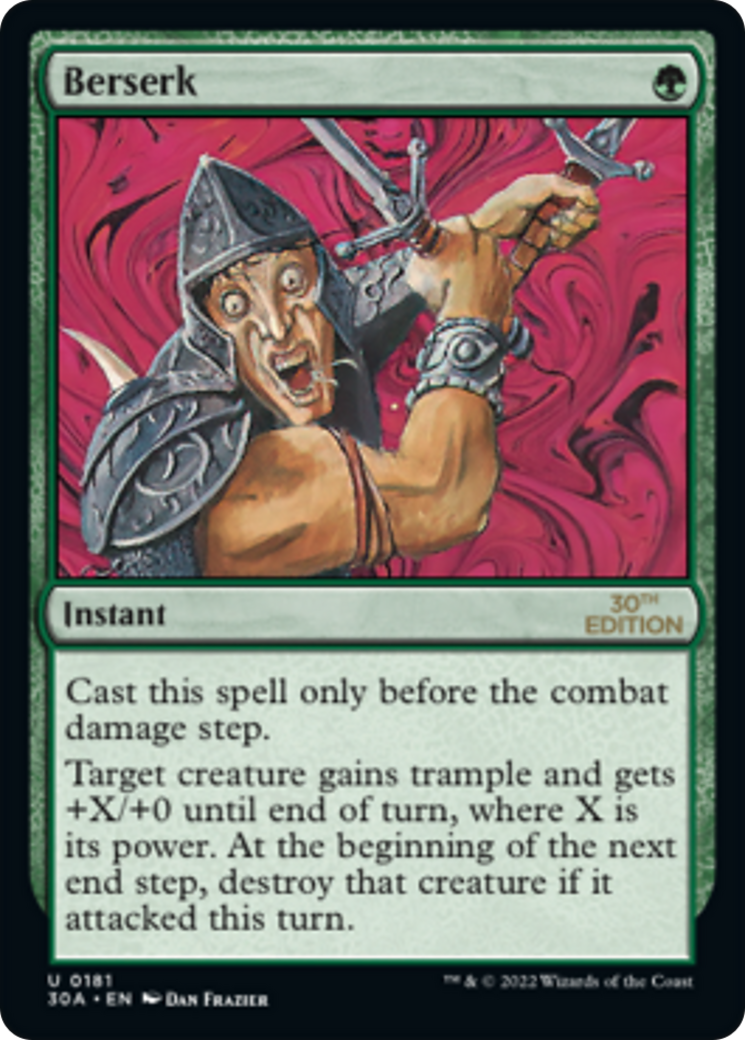 Berserk (30A-181) - 30th Anniversary Edition - Premium MTG Single from Wizards of the Coast - Just $4.36! Shop now at Game Crave Tournament Store