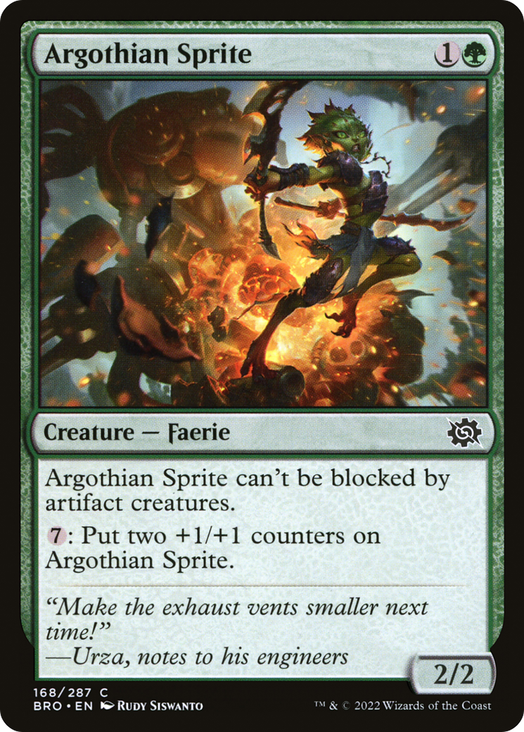 Argothian Sprite (BRO-168) - The Brothers' War - Premium MTG Single from Wizards of the Coast - Just $0.08! Shop now at Game Crave Tournament Store