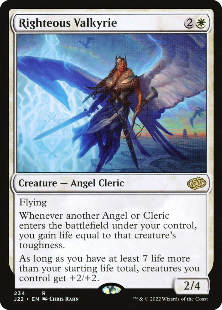 Righteous Valkyrie (J22-234) - Jumpstart 2022 - Premium MTG Single from Wizards of the Coast - Just $1.03! Shop now at Game Crave Tournament Store