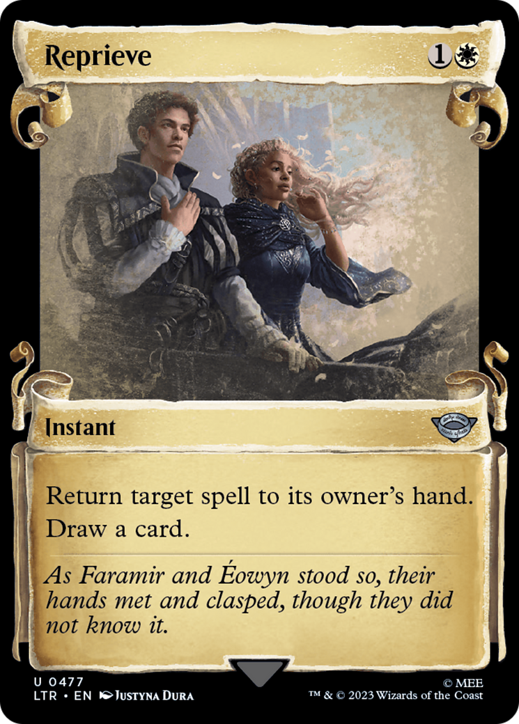 Reprieve (LTR-477) - The Lord of the Rings: Tales of Middle-earth: (Showcase) Foil - Premium MTG Single from Wizards of the Coast - Just $0.89! Shop now at Game Crave Tournament Store
