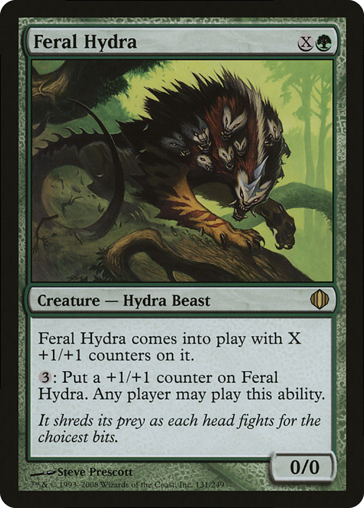 Feral Hydra (P09-131) - Magic Player Rewards 2009 - Premium MTG Single from Wizards of the Coast - Just $2.40! Shop now at Game Crave Tournament Store