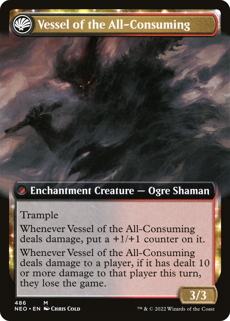 Hidetsugu Consumes All // Vessel of the All-Consuming (NEO-486) - Kamigawa: Neon Dynasty: (Extended Art, fandfc) - Premium MTG Single from Wizards of the Coast - Just $0.27! Shop now at Game Crave Tournament Store