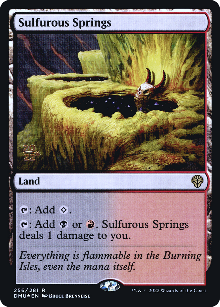 Sulfurous Springs (PDMU-256S) - Dominaria United Promos Foil - Premium MTG Single from Wizards of the Coast - Just $1.22! Shop now at Game Crave Tournament Store