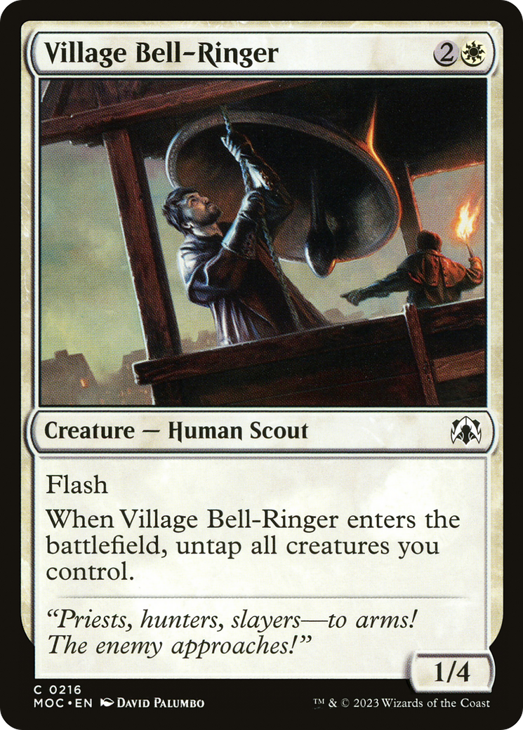 Village Bell-Ringer (MOC-216) - March of the Machine Commander - Premium MTG Single from Wizards of the Coast - Just $0.25! Shop now at Game Crave Tournament Store
