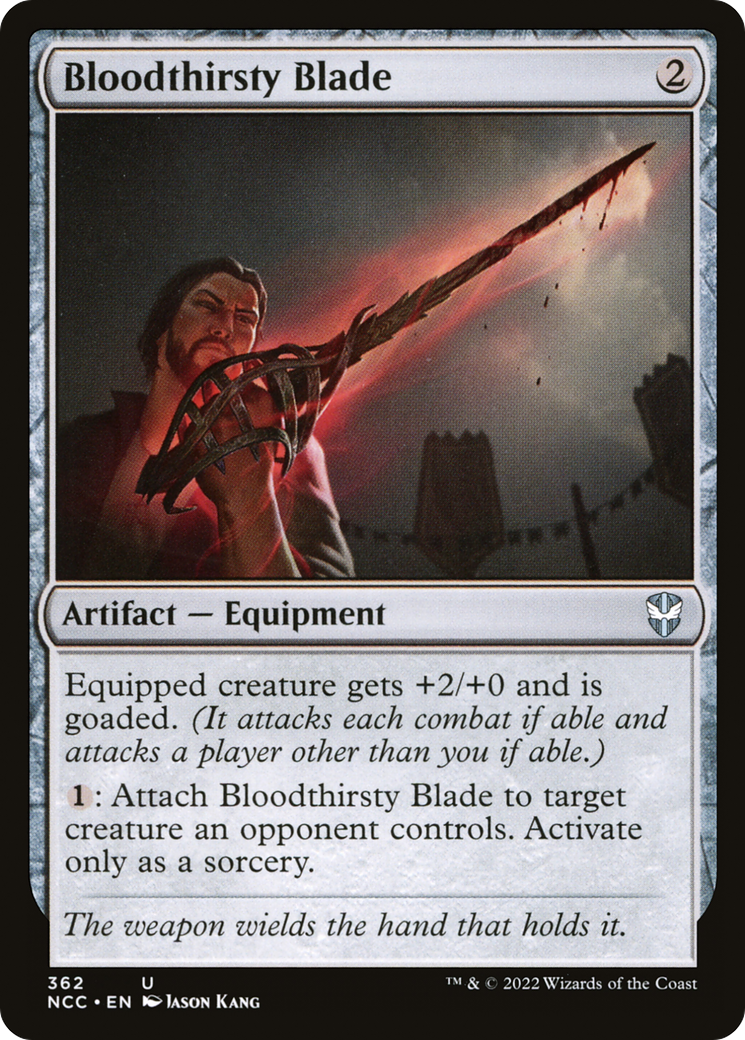 Bloodthirsty Blade (NCC-362) - New Capenna Commander - Premium MTG Single from Wizards of the Coast - Just $0.25! Shop now at Game Crave Tournament Store