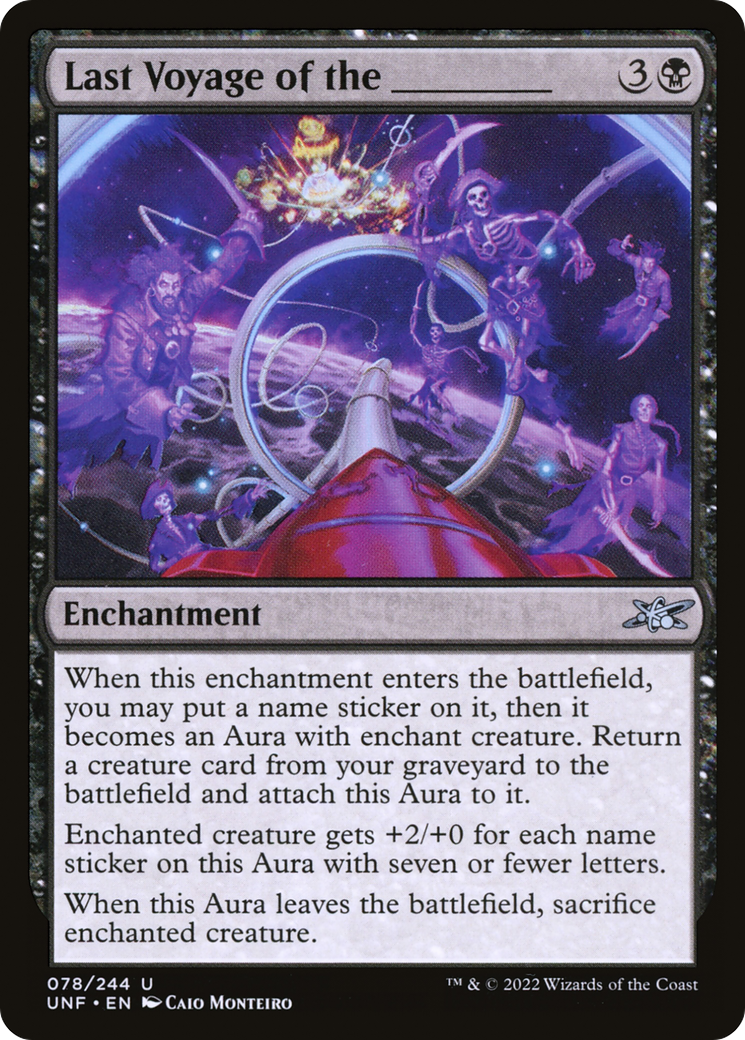 Last Voyage of the _____ (UNF-078) - Unfinity - Premium MTG Single from Wizards of the Coast - Just $0.25! Shop now at Game Crave Tournament Store