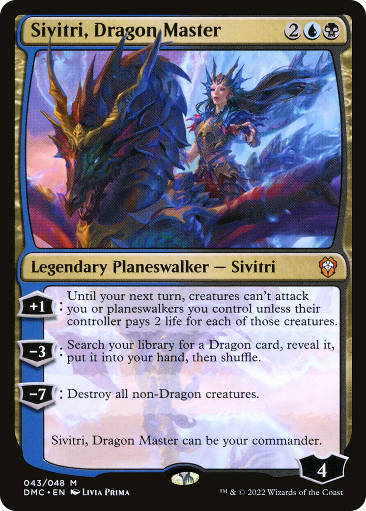 Sivitri, Dragon Master (DMC-043) - Dominaria United Commander - Premium MTG Single from Wizards of the Coast - Just $1.32! Shop now at Game Crave Tournament Store