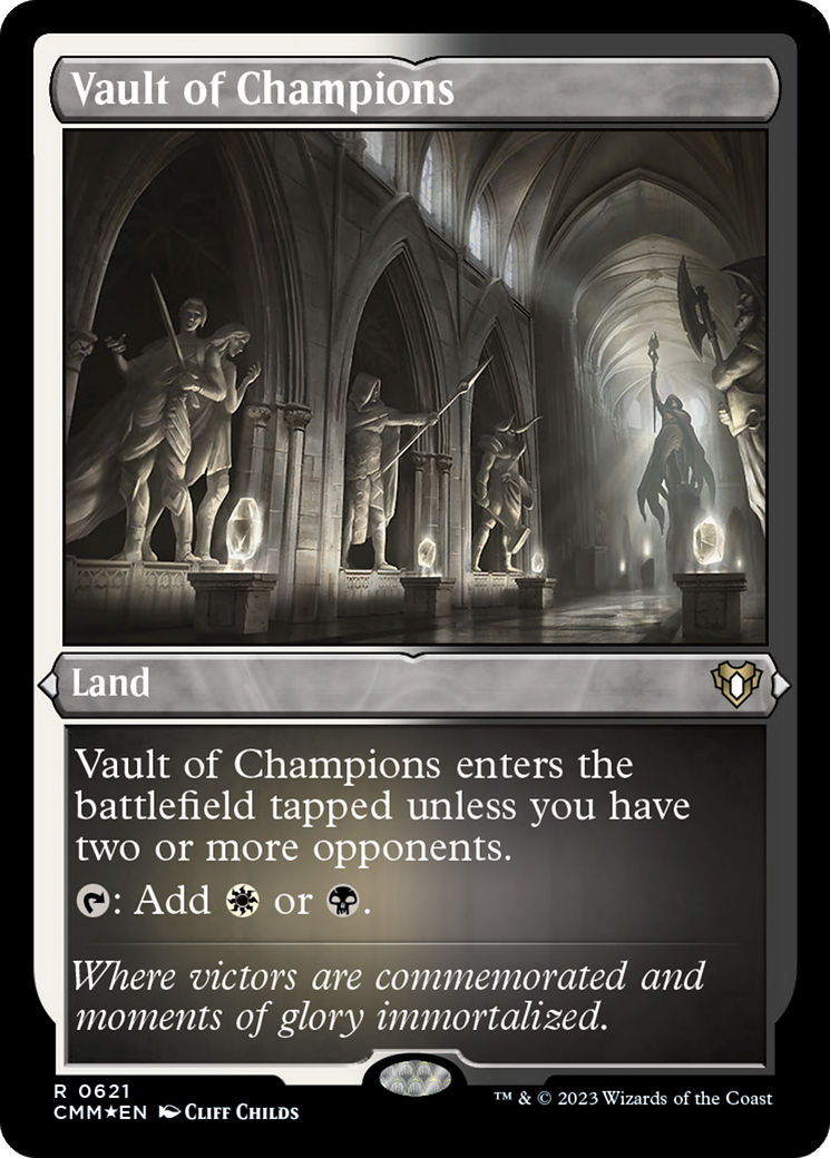 Vault of Champions (CMM-621) - Commander Masters Etched Foil - Premium MTG Single from Wizards of the Coast - Just $4.48! Shop now at Game Crave Tournament Store