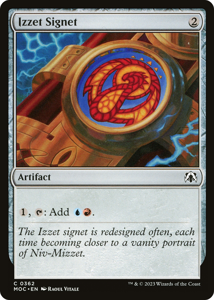 Izzet Signet (MOC-362) - March of the Machine Commander - Premium MTG Single from Wizards of the Coast - Just $0.10! Shop now at Game Crave Tournament Store