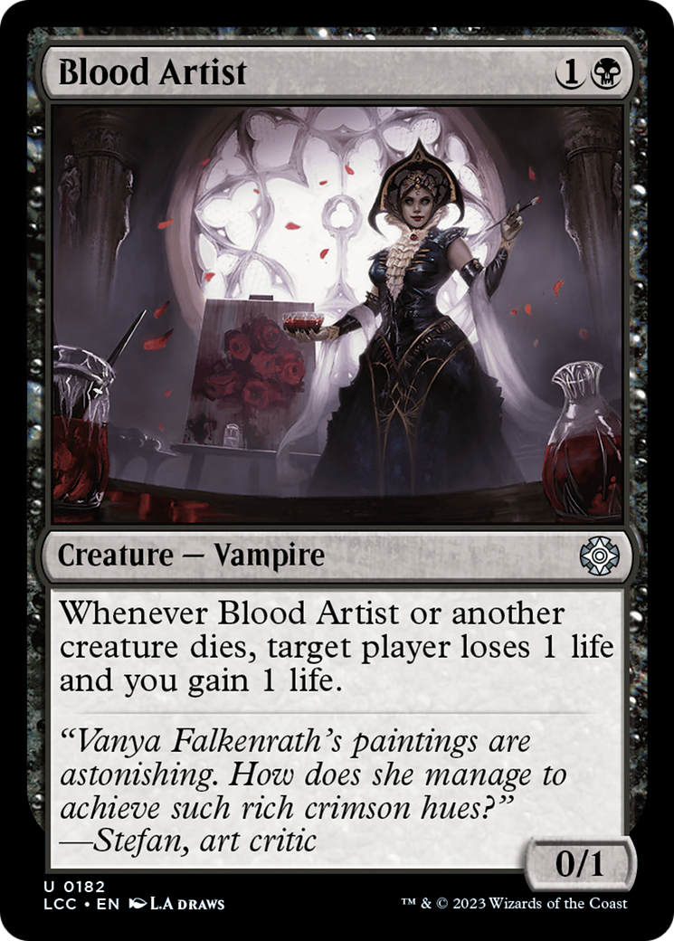Blood Artist (LCC-182) - The Lost Caverns of Ixalan Commander - Premium MTG Single from Wizards of the Coast - Just $0.29! Shop now at Game Crave Tournament Store