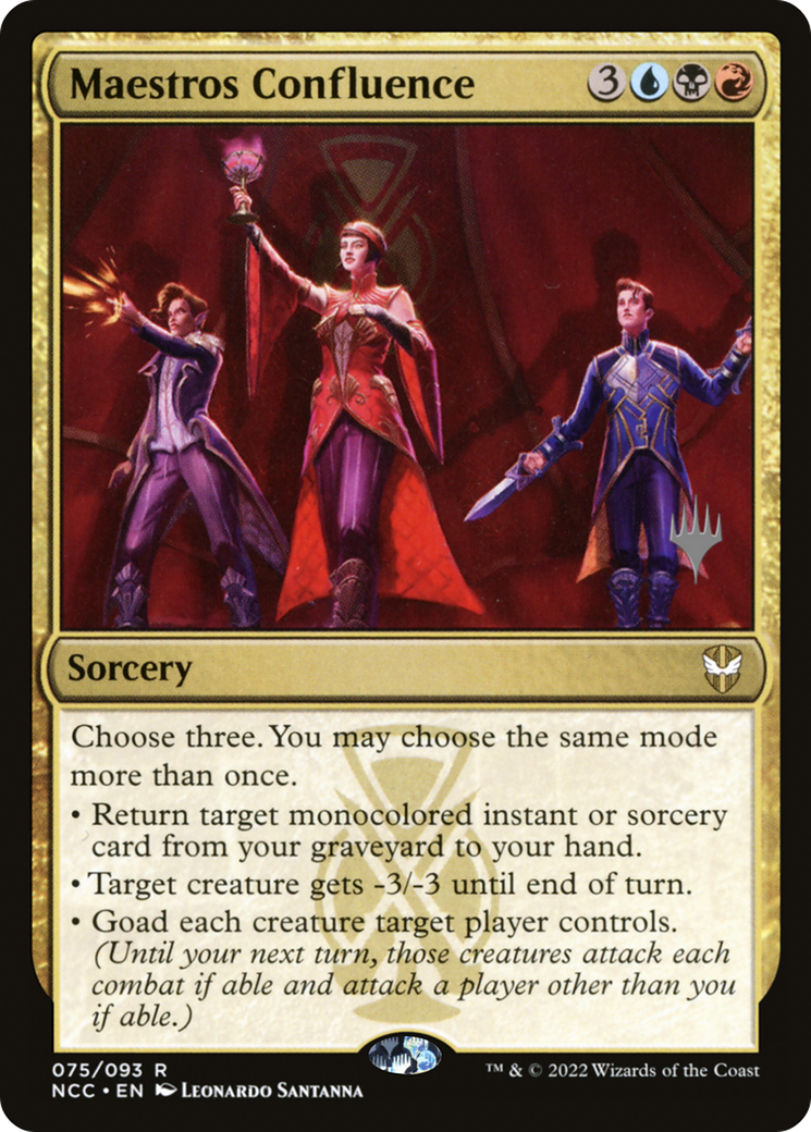 Maestros Confluence (PNCC-75P) - New Capenna Commander Promos Foil - Premium MTG Single from Wizards of the Coast - Just $0.26! Shop now at Game Crave Tournament Store