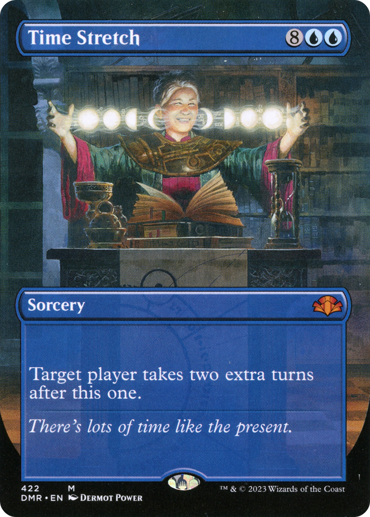 Time Stretch (DMR-422) - Dominaria Remastered (Borderless) Foil - Premium MTG Single from Wizards of the Coast - Just $3.66! Shop now at Game Crave Tournament Store